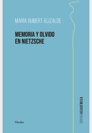 Memoria y olvido en Nietzsche